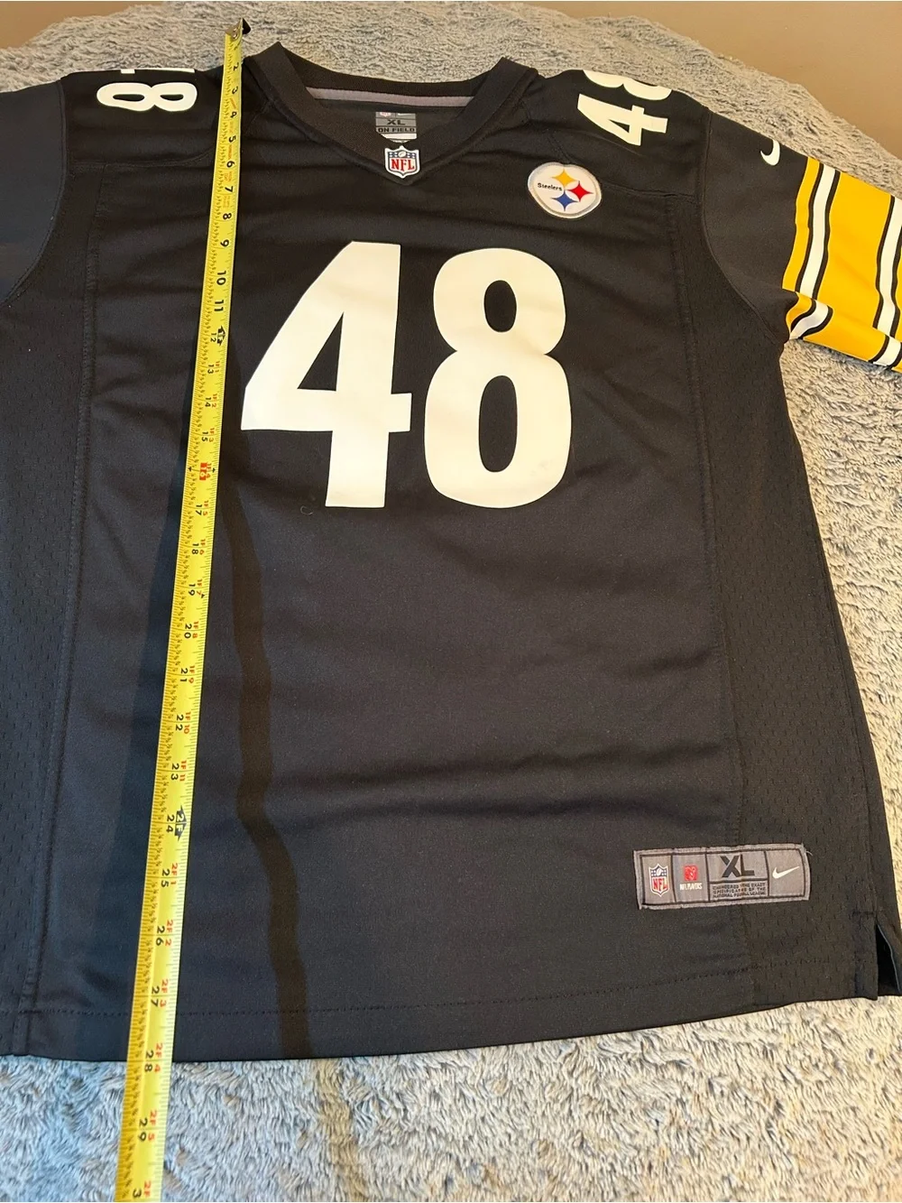 Nike Kids XL Pittsburgh Steelers Bud Dupree #48 Black Jersey